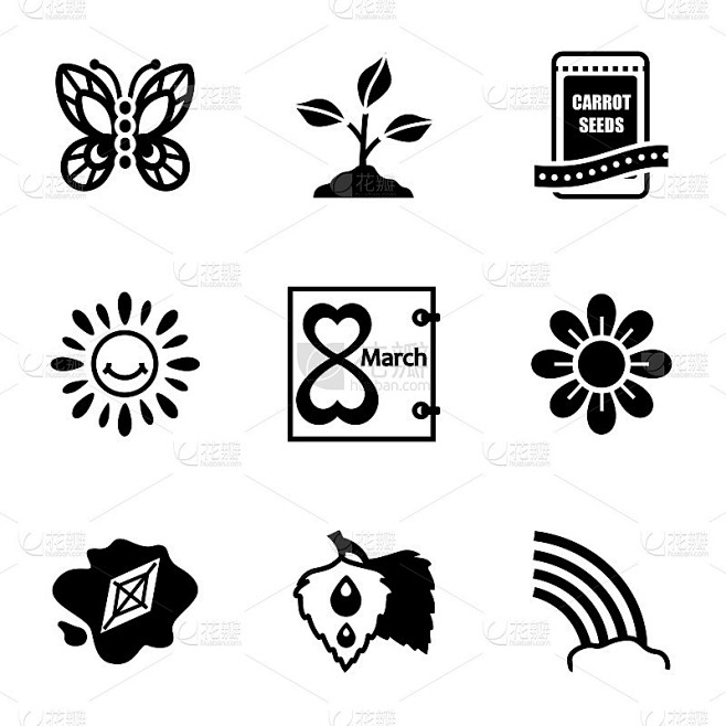 矢量Spring图标集