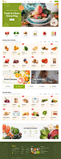 creative farm Food  Health natural organic store UI ux wordpress