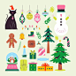 flat-design-elements-collection-christmas-season-celebration_23-2150962172.jpg (740×740)