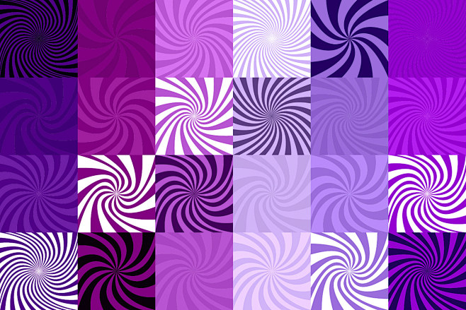 24 Purple Spiral Bac...
