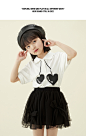 [花瓣领]gxgkids童装儿童polo衫22夏女童翻领短袖t恤上衣樱桃印花-tmall.com天猫
