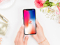 Create a photorealistic presentation of your iPhone X designs by using this Free Beautiful Woman Using iPhone X PSD Mockup via smart-object layer.

Get PSD File https://goo.gl/B2Sv4K