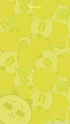 原创壁纸：熊猫女孩卡通水果背景图#无水印背景图# #无水印壁纸# #动漫壁纸# #壁纸# #手机壁纸# ​​​​