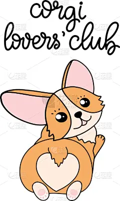 纯种犬,文字,威尔士柯基犬,可爱的,彭布罗克郡,请柬,贺卡,壁纸,狗,爱