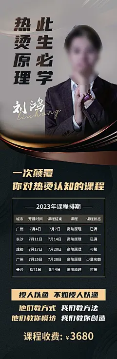 海报 美业 培训 宣传 黑金 人物