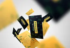 时尚的优雅风格企业名片PSD智能分层模板 - 设汇