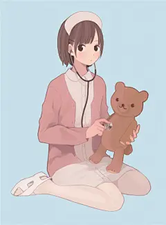 动漫护士服少女高清壁纸插画图包合集 – ACG图包网