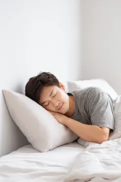 男性健康睡眠人物摄影