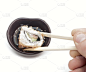 寿司,水平画幅,无人,日本,生食,膳食,白色背景,海产,脆弱,日本食品