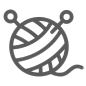 针织，图标，线团