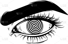 螺线,动物手,人的眼睛,迷幻色,秘密,华丽的,炼金术,绘制,写实