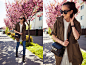 Tesa J. - Proenza Schouler Ps11, Zara Top, Necessary Clothing Jacket - Blossoms and pleats