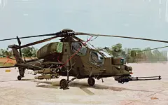 a129, giorgio baroni : quick sketch/study of the Agusta Westland A-129 helicopter