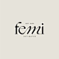 其中包括图片：Femi Intimates Lingerie Brand Identity and Logo Design