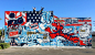 POW WOW LONG BEACH CA. '16 : Mural realised in Long beach Cali for pow wow with Aiik, Scien, OG SLICK and Cook