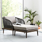 Corded Weave Outdoor Ottoman | west elm