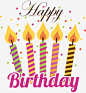 生日蜡烛和字体高清素材 字体 生日 生日蜡烛 艺术字 免抠png 设计图片 免费下载