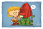 Lil BFFs Project : Ten illustrations based on ten of the best buds in pop culture. This list spans decades and the mediums of movies, TV and animation. 