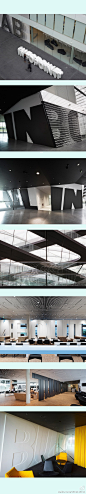 阿迪达斯鞋带楼2011：本设计的一个显著特点是用巨幅字母做墙体。。。