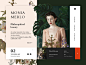 Monia Merlo - Philosophical beauty webdesign ux ui flowery landing design photo art slider page flower