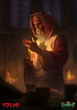 Gwent Keeper of Eternal Fire, Volmi Games : We are so passionate about illustrations and having an opportunity to work on such recognizable projects making us very proud of what we do.