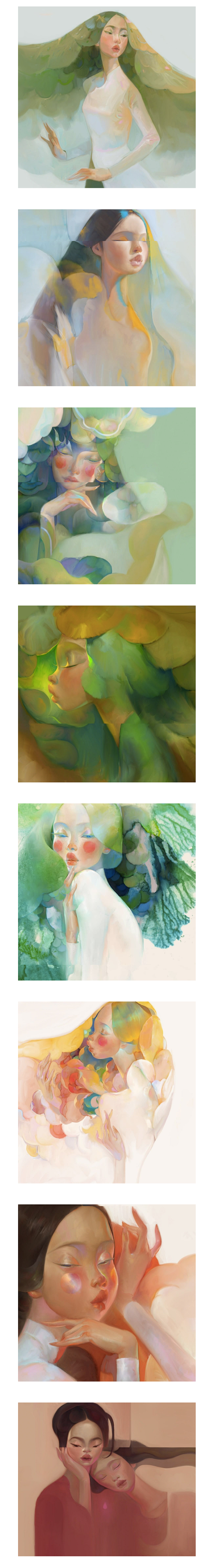 越南插画师 Thanh Nhàn作品