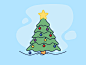 Christmas Tree 2017 tree christmas sketch logo illustration icon drawing 2017 art new year gif 3d