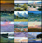 Color`n`mood studies, Dmitry Solonin : I`ve never really been good at the landscape paintings so it`s time to fix that problem. Here are some color`n`mood ruffs from the paintings of amazing James E. Reynolds.