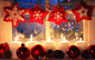 General 2560x1600 New Year Christmas ornaments  candles cones window decorations bokeh