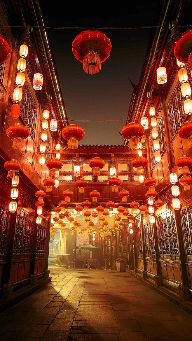 壁纸新年系列灯火通明
