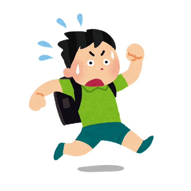 上课迟到 快跑 学生上学 上学路上 去学校 放学 放学回家 学习 学校的 学生 学校 插画 免扣 素材 手绘 png7