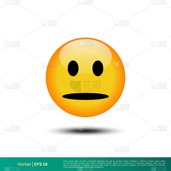 Emoticon图标矢量模板插图设计EP...