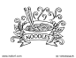 Noodle logo design