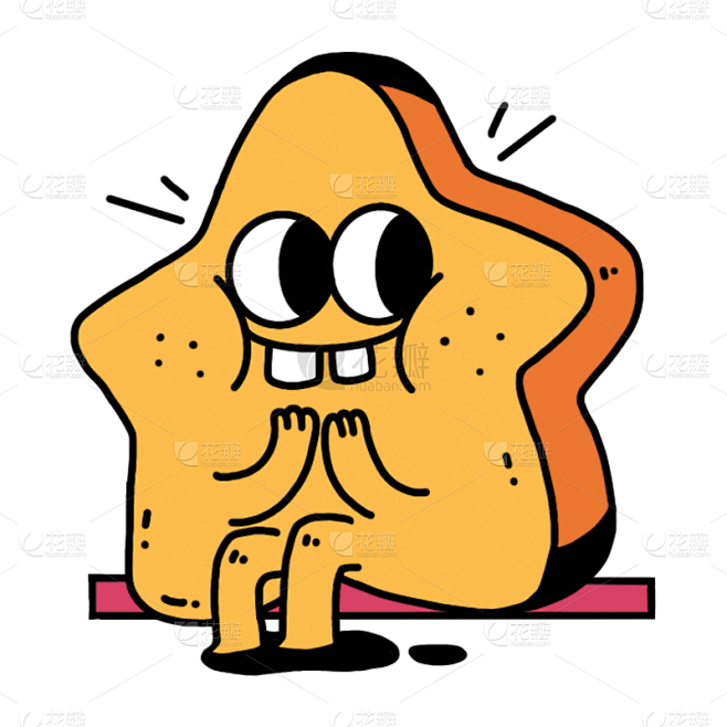卡通食物插画贴纸