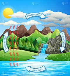 地球上的水循环过程 - 科学