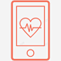 心脏监测应用程序脉动整体图标 脉动 icon 标识 标志 UI图标 设计图片 免费下载 页面网页 平面电商 创意素材