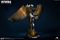   :   , Queen Studios : The Queen Studios Wonder Woman 1:4 statue is painstakingly crafted to create a movie accurate depiction of Diana in her new golden suit of armour. To pose shows the Amazonian warrior with her arms raised, her golden wings pointing 