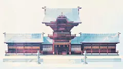 壁纸来袭 | 玩色彩到极致的矢量插画——几何场景风格赏
