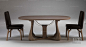 现代原木色木艺餐桌椅组合 3d模型_知末3d模型网