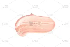 孤立在白色的粉底液绘画描边。美容化妆的基础上孤立的白色背景上，语气奶油污迹，遮瑕膏.