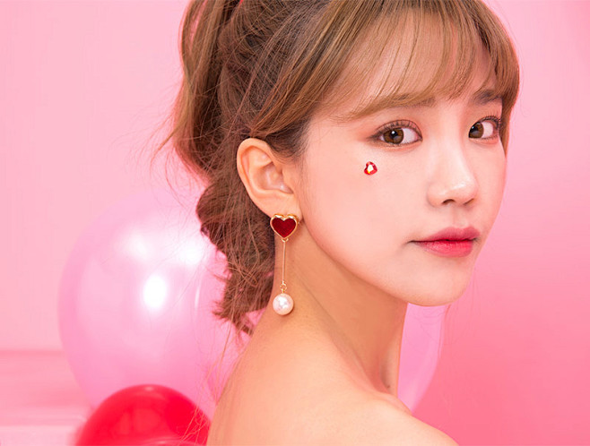 어김없이 하트진주 earring - ...