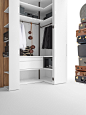 Sectional walk-in wardrobe CAMERINO | Walk-in wardrobe by Caccaro