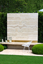 The Telegraph Garden designed by Tommaso del Buono and Paul Gazerwitz for the RHS Chealsea Flower Show 2014. White-veined verde issorie marble detail.