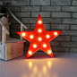 Marquee Light Star Shaped LED plastic Sign-Lighted Marquee STAR Sign Wall Décor Battery operated (Red) - Amazon.com