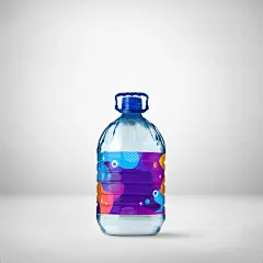 简约绚烂纯净矿泉水瓶样机