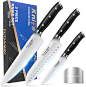 Amazon.com: FUTHVWIN Chef Knife Set Ultra Sharp Kitchen Knives 3 PCS, Premium German Stainless Steel Knife and Finger Guard, Chef Knives Professional Set for Kitchen, Ergonomic Handle and Gift Box : 家居、厨具、家装