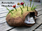 可爱宠物中心：德国一位女手工艺者，喜欢猫，利用毛毡制作了各种造型古怪又充满创意的猫窝。