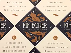 I finally got around to making a new logo and business cards!