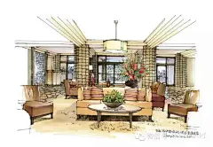 室内马克笔手绘作品 : 室内马克笔手绘作品