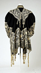 Coat (Dolman).  House of Worth (French, 1858–1956).  Date: 1905–10. Culture: French. Medium: wool, metallic thread. Dimensions: Length: 30 in. (76.2 cm). Width at Bottom: 97 in. (246.4 cm).